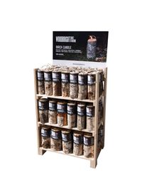 Birch candle display